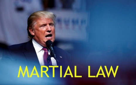 did trump declare martial law today